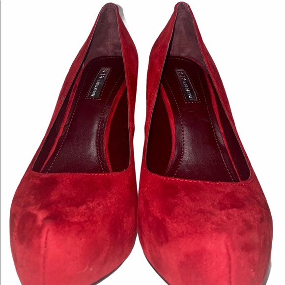 BCBGENERATION Parade Suede Red Platform High Heel 2000s - Picture 5 of 14